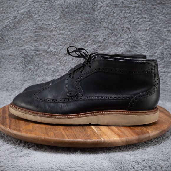 Cole Haan Martin Chukka Boot In Black Leather | Size 10.5 | C11650 - Picture 3 of 7
